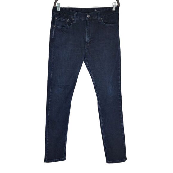 Levi's Jeans Men's 512 Size 32 x 32 Dark Wash Blue Denim Stretch - Picture 1 of 12